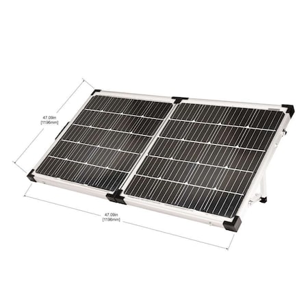 Go Power! Monocrystalline Solar Panel Kit, 90 W, 19.8V DC, 4.6 A, Quick, Ring Terminals 82729